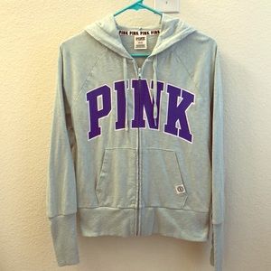 Pink Zip Up Hoodie